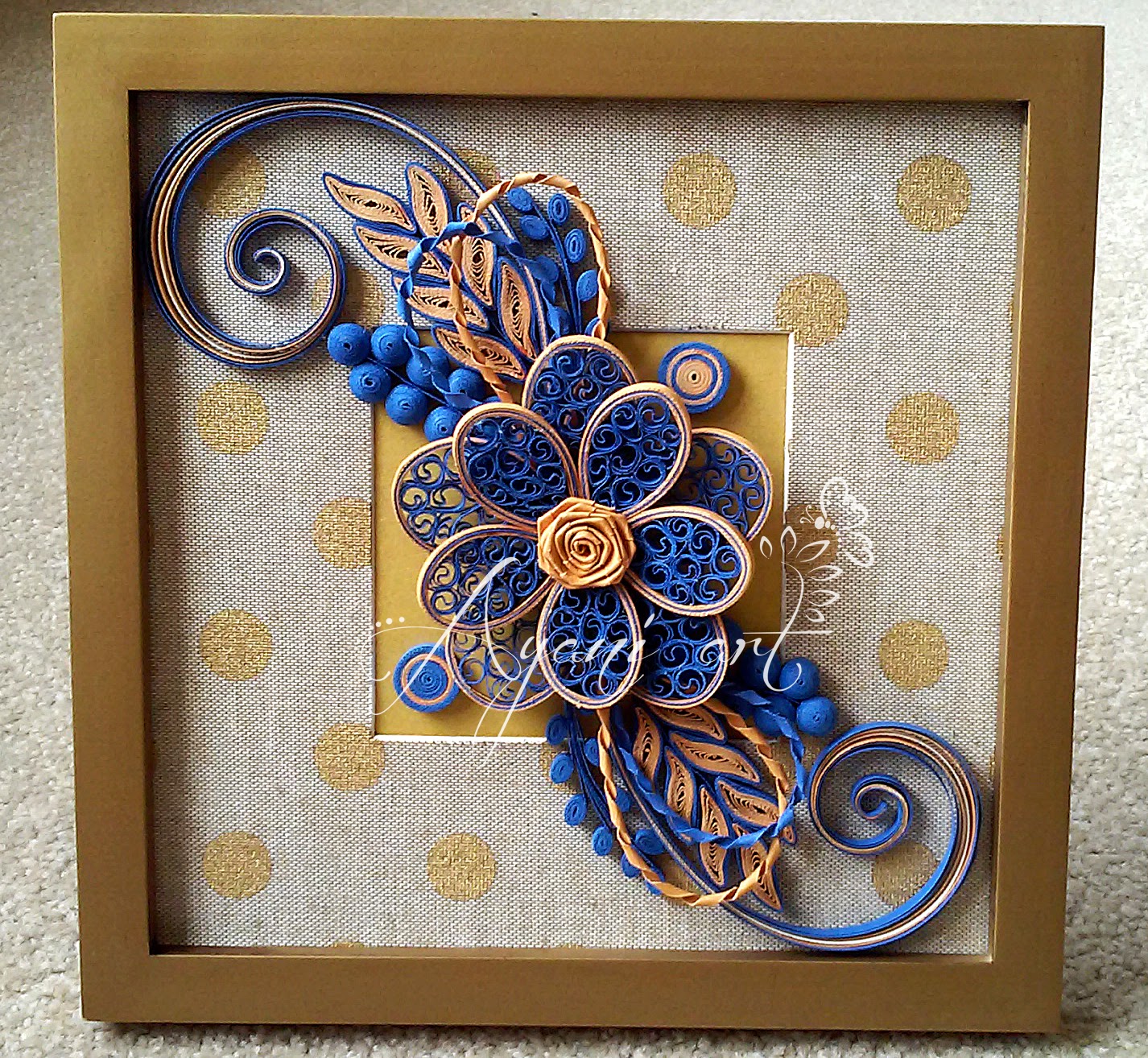 Ayani art Quilling Vintage Frame