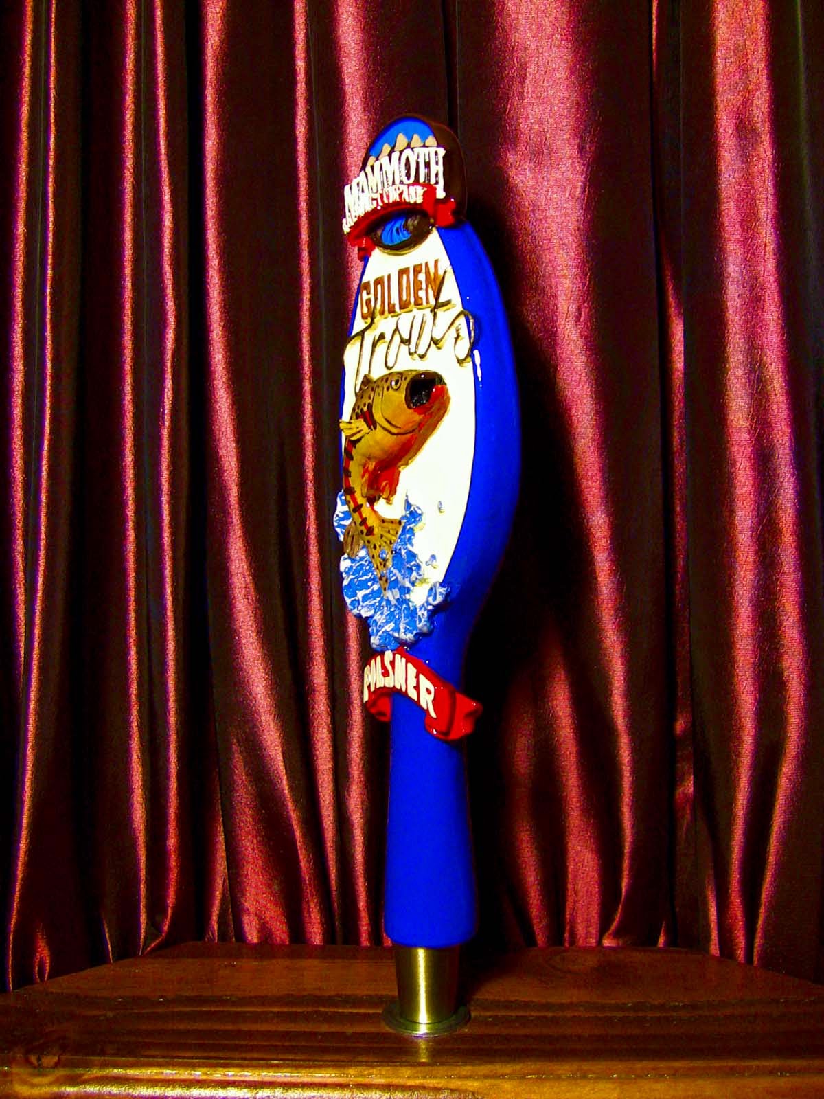 Tap Handle 458 Mammoth Brewing Golden Trout Pilsner