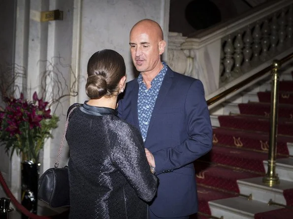 Crown Princess Victoria of Sweden attended the scholarship presentation ceremony at the Swedish Royal Opera organized by Micael Bindefeld Foundation in memory of Holocaust victims.