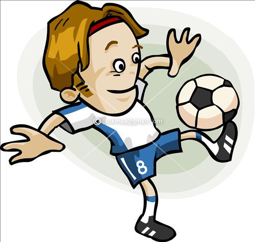 Football Players: Soccer players cartoon