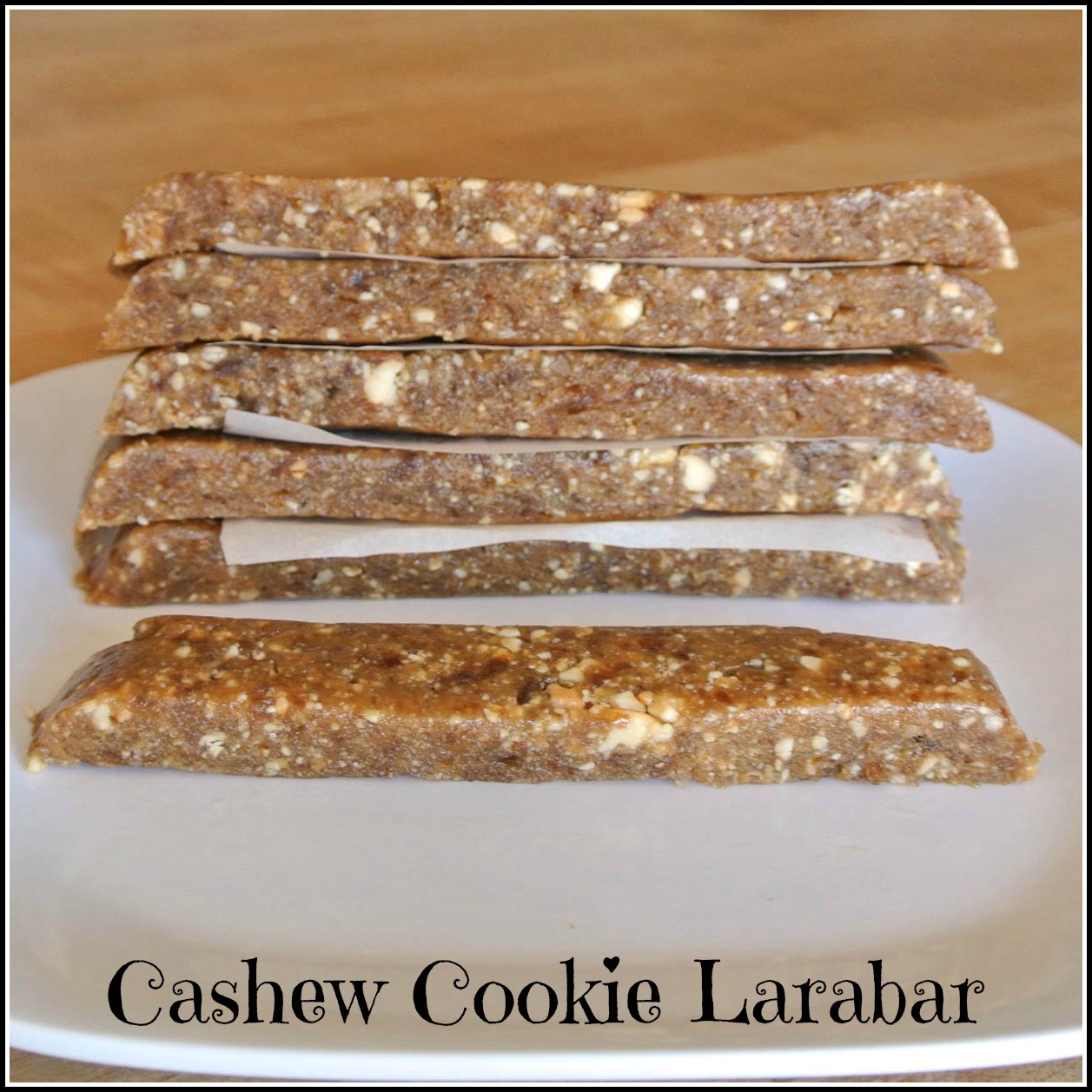 Mom, What's For Dinner? Cashew Cookie Lara Bars