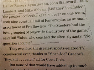 Bill Walsh Admits Steelers Of The 70's Were Better