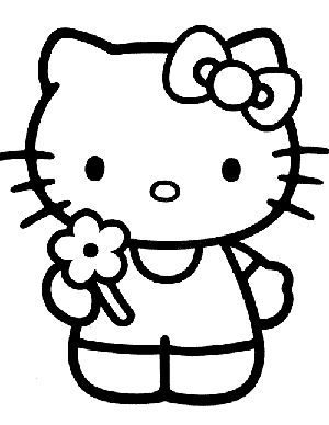 hello kitty para colorear