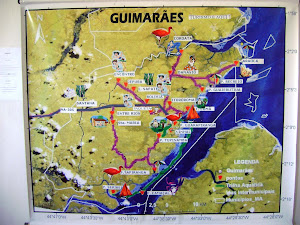Mapa do município de Guimarães