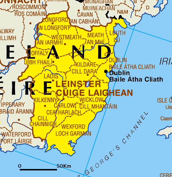 Leinster Map Regional City - Map of Ireland City Regional Leinster Map Regional City - Map of Ireland City Regional