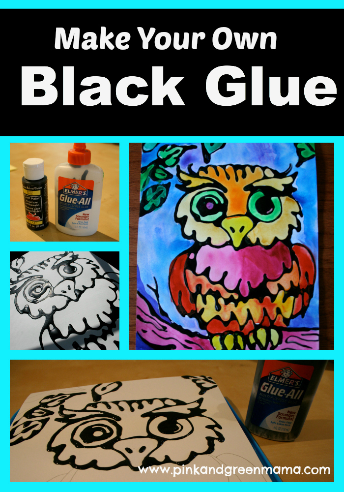 Pink and Green Mama Favorite Elmer's Glue Projects Kid Friendly Art