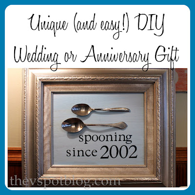 How to make a unique, personalized wedding or anniversary gift for less than 20 bucks!