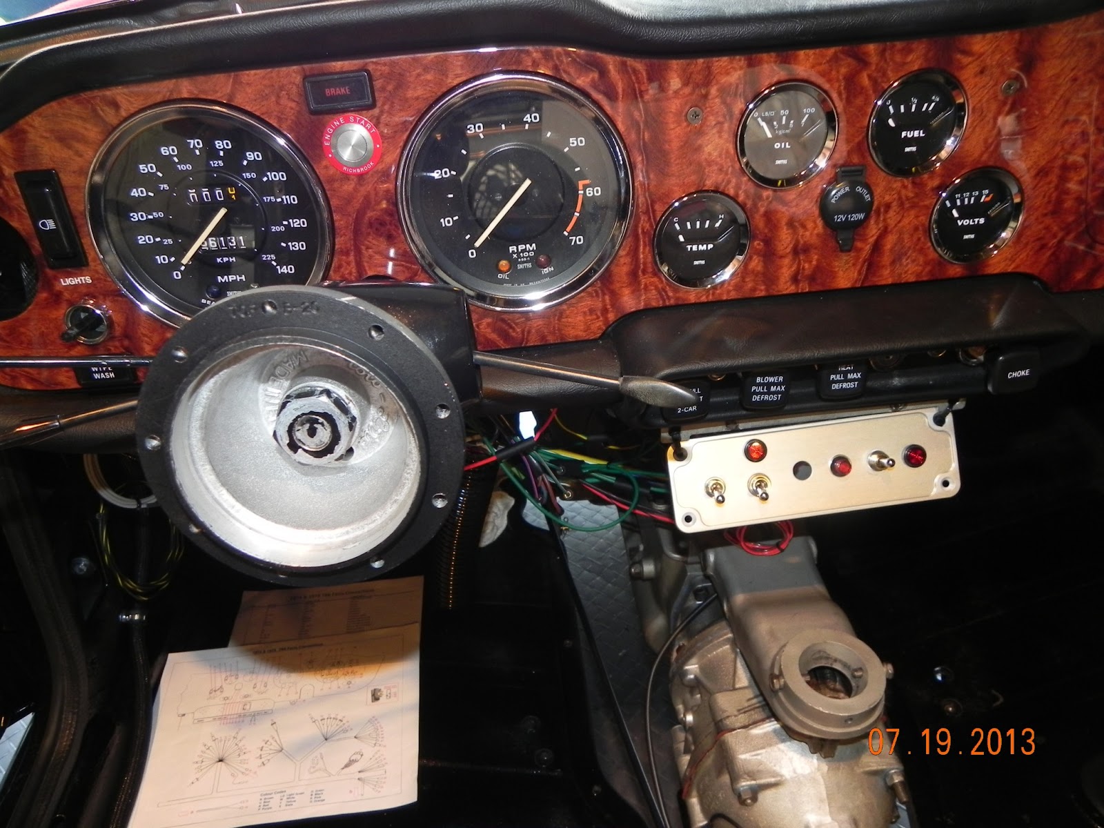 Tripp's TR6: July 2013 and the wiring is finally done