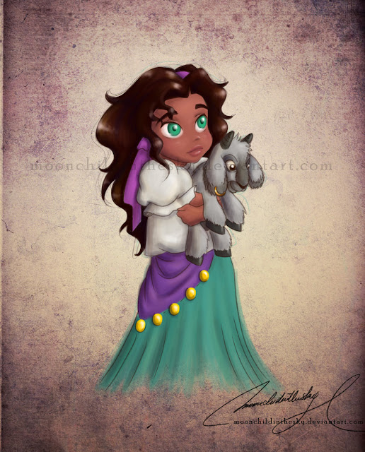 Принцессы Диснея - Страница 2 Com__child_esmeralda_by_moonchildinthesky-d3ey9i0