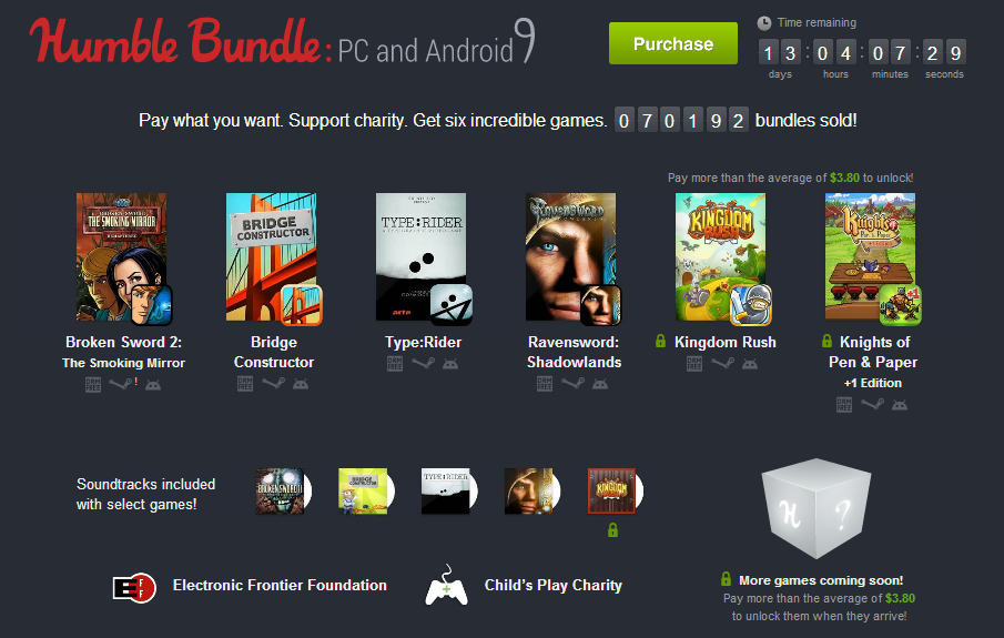 4 Juegos por menos de 1 céntimo. Consigue 4 juegos para PC y Android por solo 0,01$
