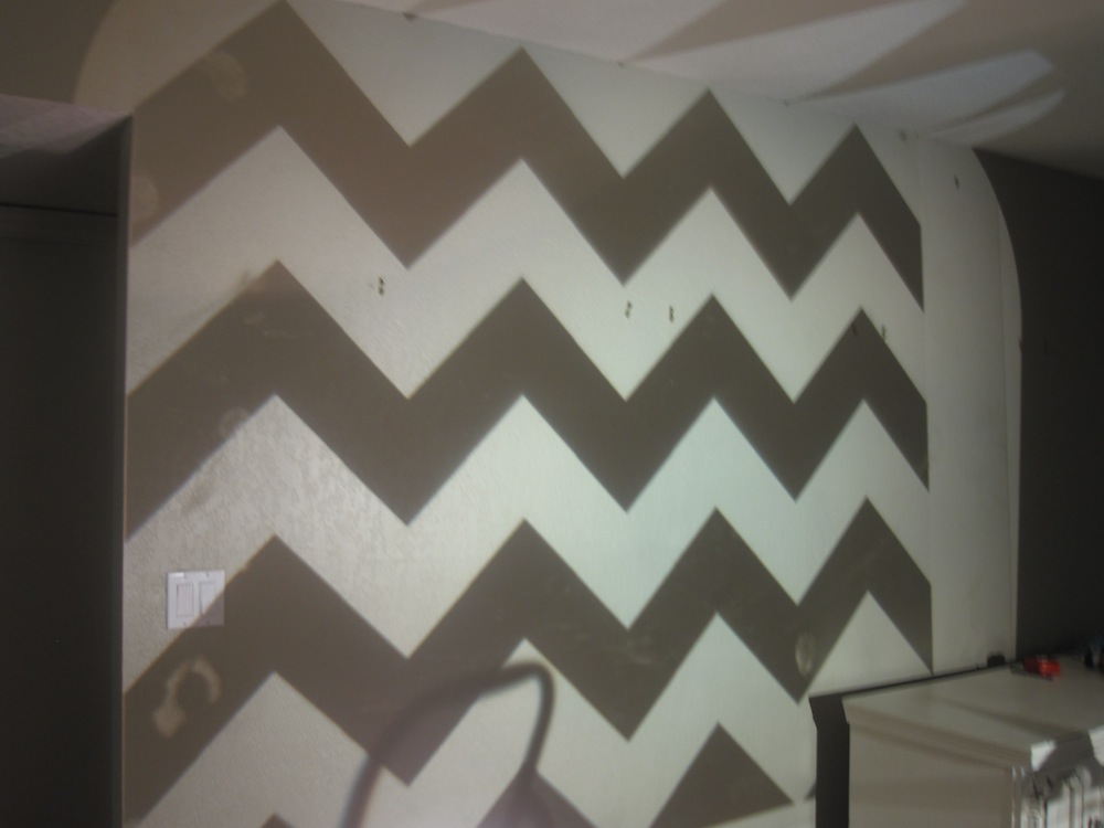 How to paint a Chevron Wall Tutorial Classy Clutter
