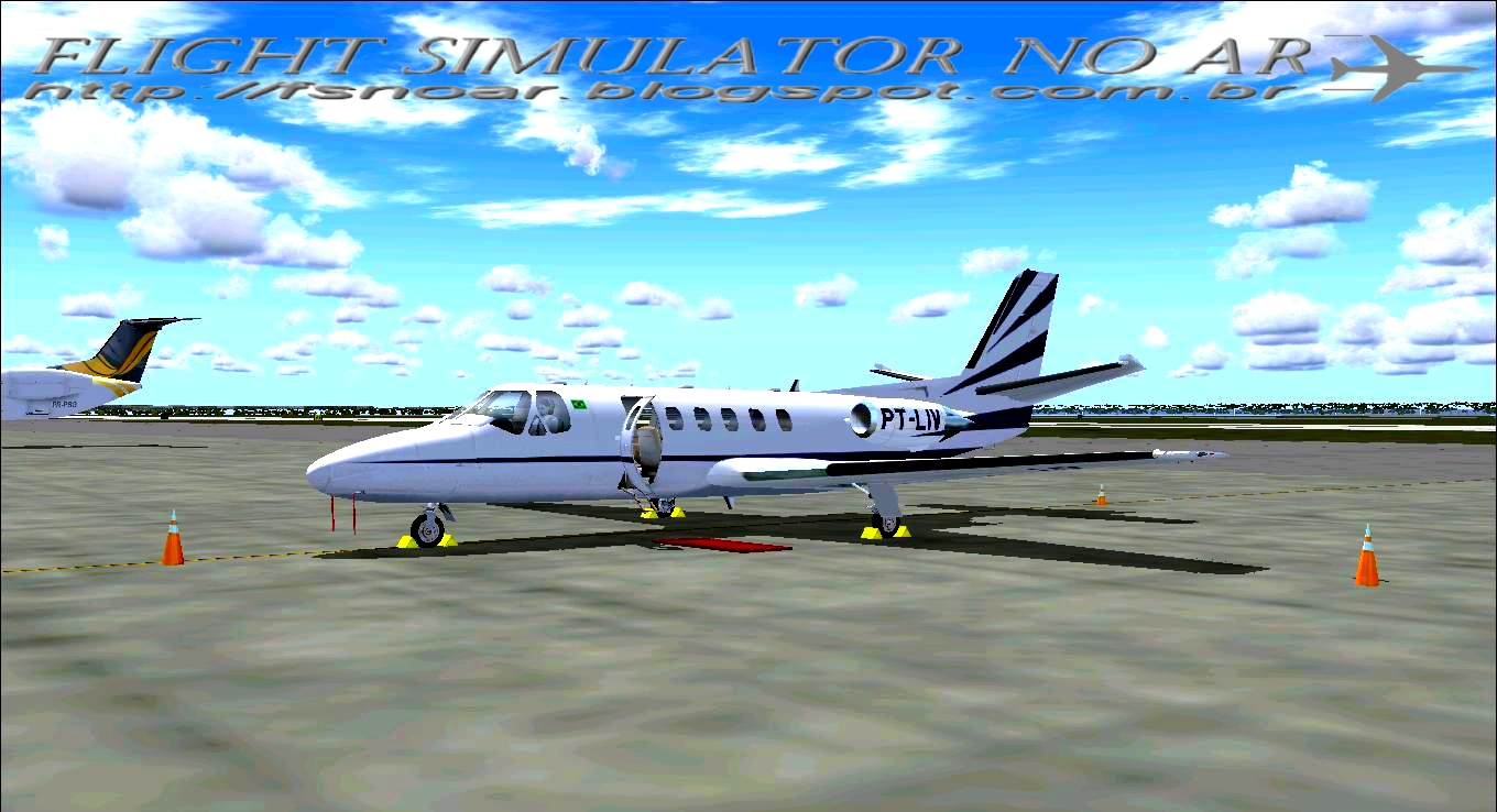 Cessna Citation II (PTLIV) FS2004 Flight Simulator no Ar