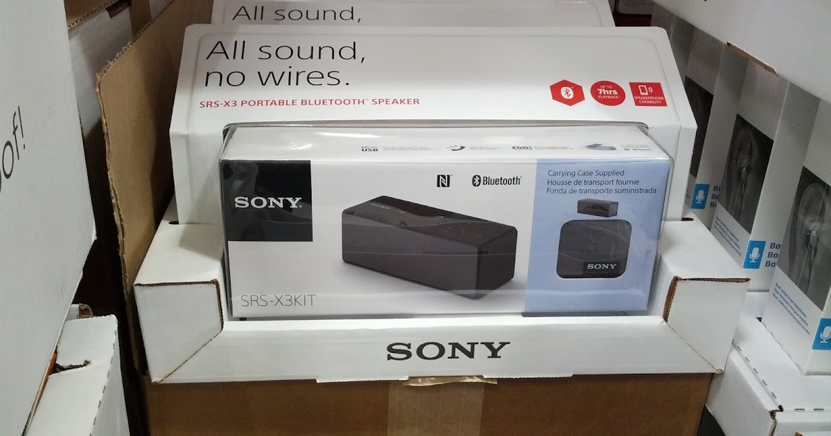 Sony SRSX3 Portable Bluetooth Speaker with Case Costco Weekender