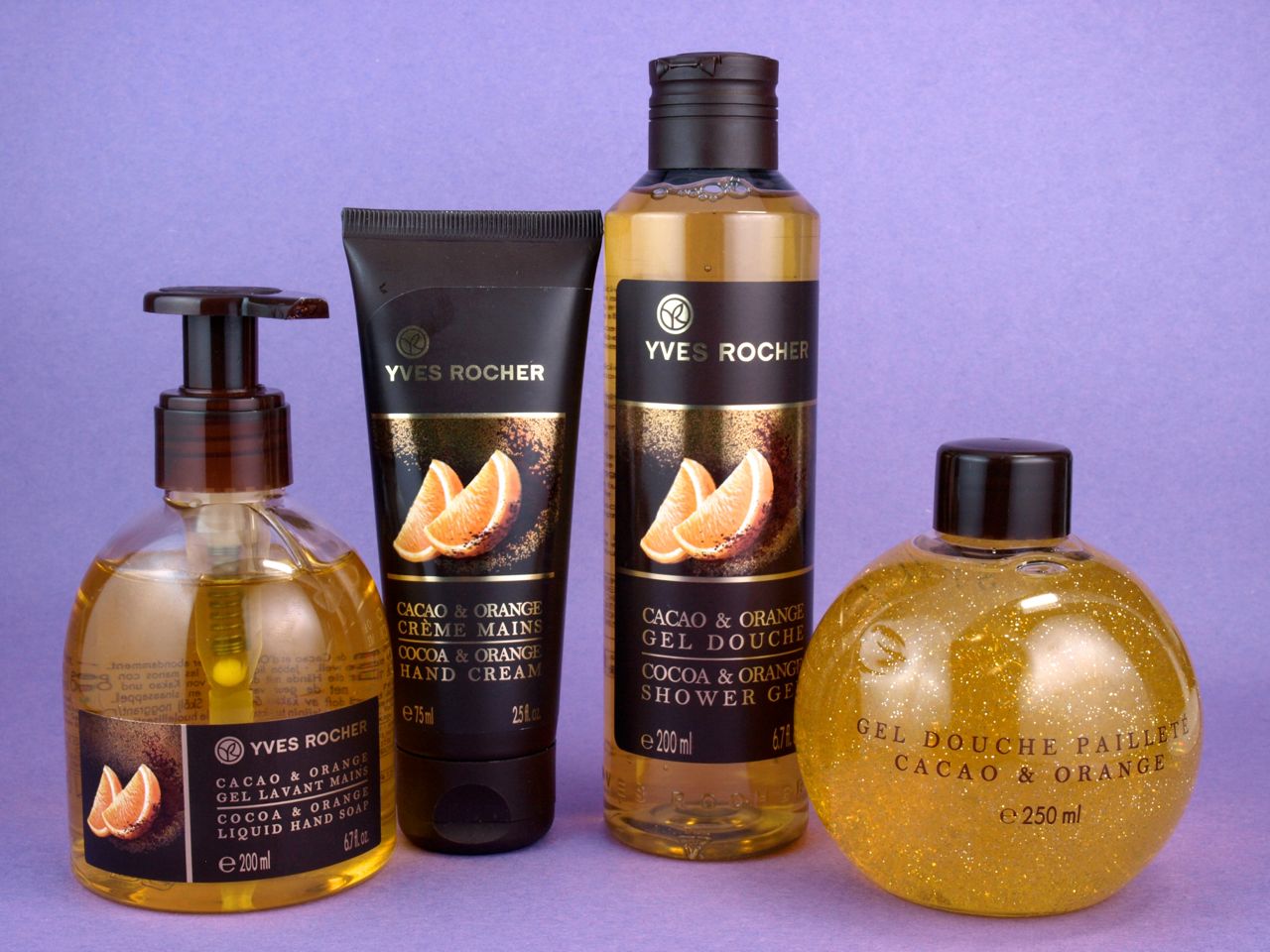 Yves Rocher Holiday 2014 Cocoa and Orange & Pear Caramel Collections: Review