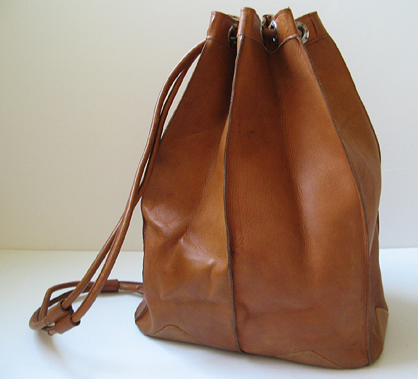 VINTAGE ANTIQUE LEATHER HANDBAG HANDCRAFTED WOMENS
