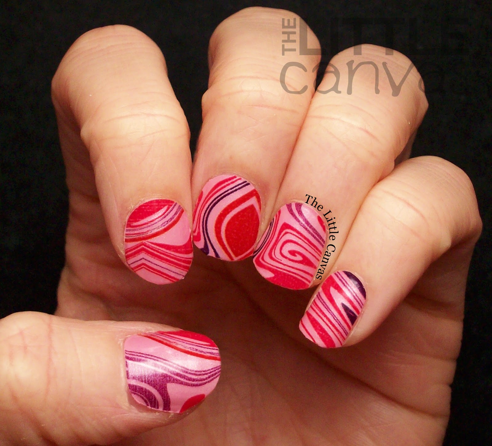 Incoco Nail Appliques - Berry Swirl - The Little Canvas