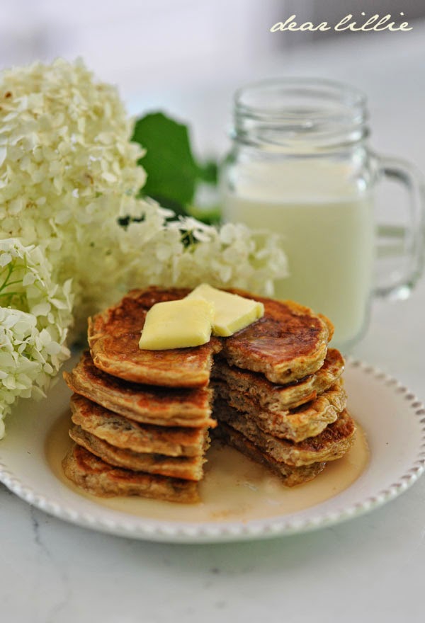 Dear Lillie Cinnamon Oatmeal and Yogurt Pancakes