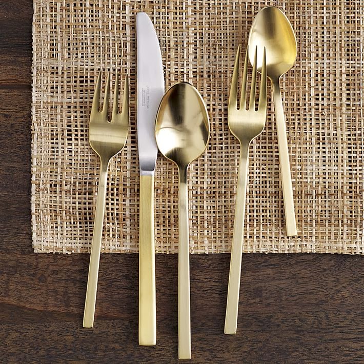 Viola Pearl West Elm Gold Flatware Review