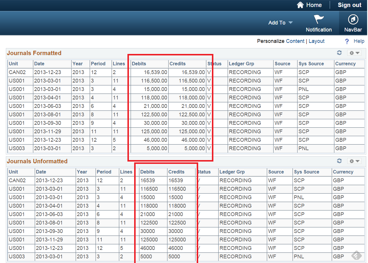 Graham S Peoplesoft Blog Number Formatting In Pivot Grids