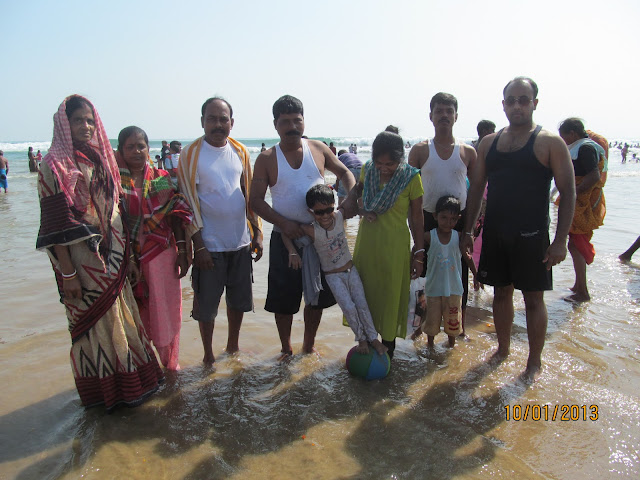 Puri Sea Beach with my family