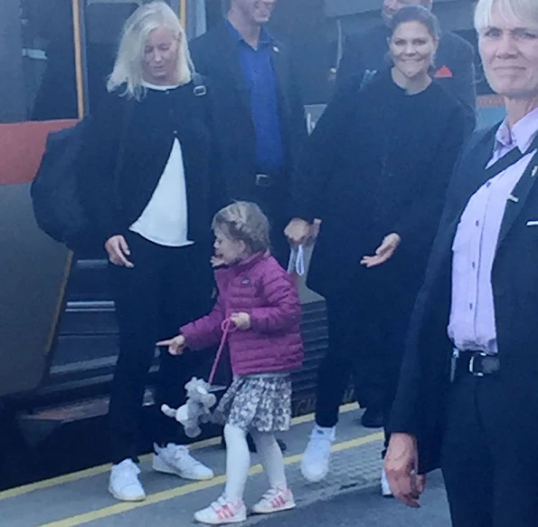 Pregnant Crown Princess Victoria of Sweden and Princess Estelle of Sweden have arrived in Norway