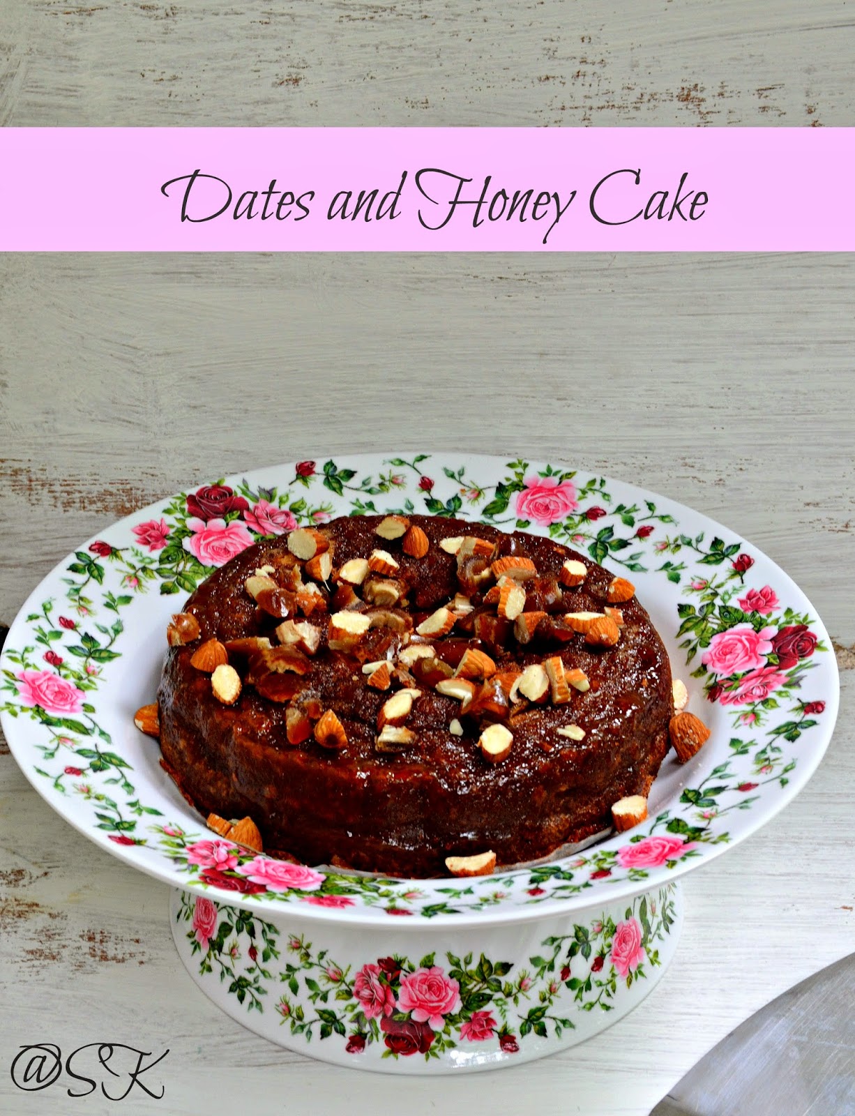 arabic dates and honey cake - soft and goey cake for parties - home baker's challenge - step by step