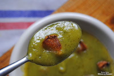 potage courgettes soupe courgette puree crouton recette legumes saine maigrir