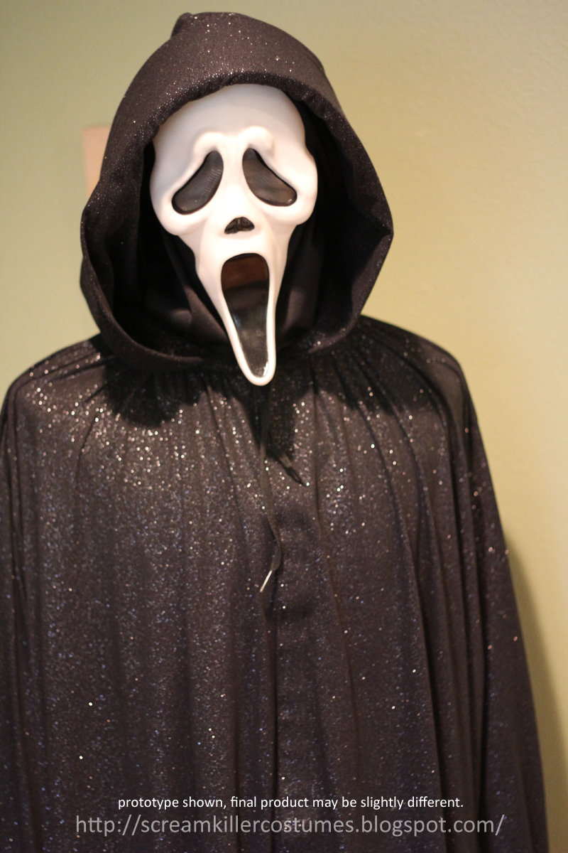 Scream killer costume (sparkle version) .