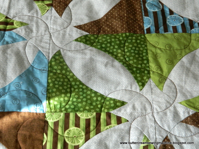 Buttercream and a Sewing Machine Winner's Bouquet Quilt