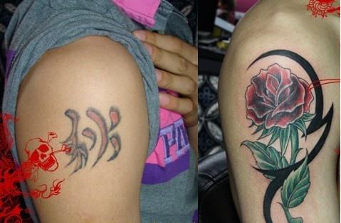 chinese flower tattoos