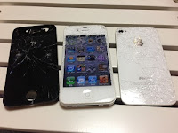 iPhoneの強化ガラスは割れやすい？【iPhone4S/4 ガラスひび割れ　液晶修理】SG千葉船橋店