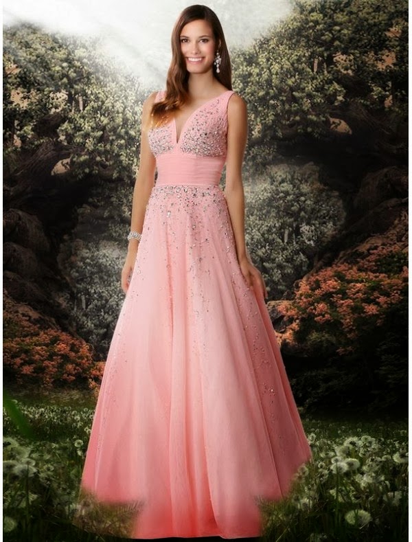 Raining Blossoms Prom Dresses Reveal Your Beauty with Sweet Pink Prom