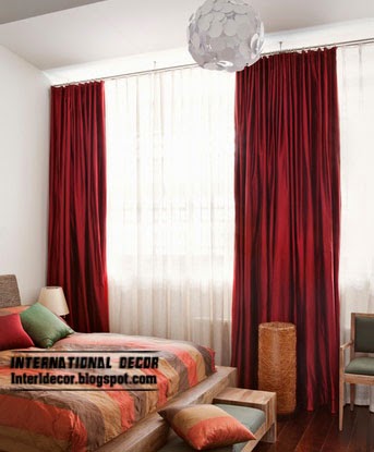 red curtains window treatments,dark red curtain for bedroom