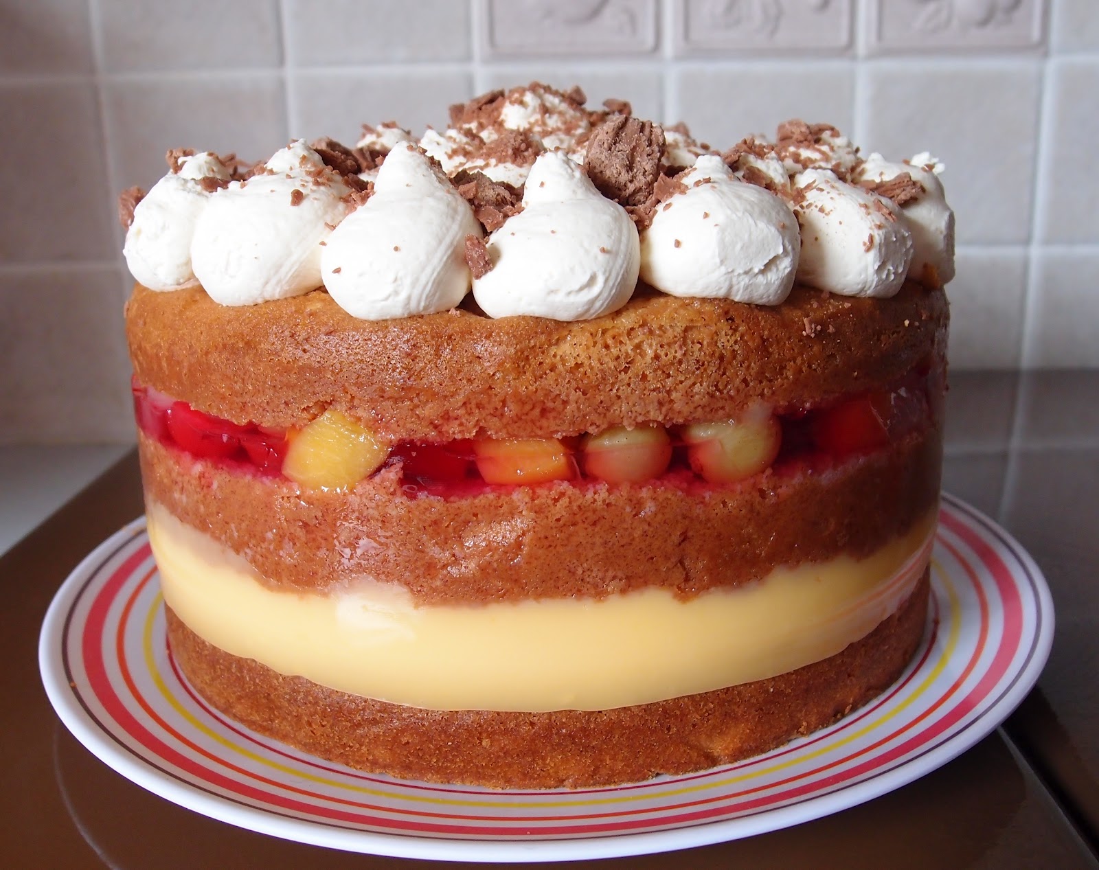 The Caked Crusader Trifle sponge cake