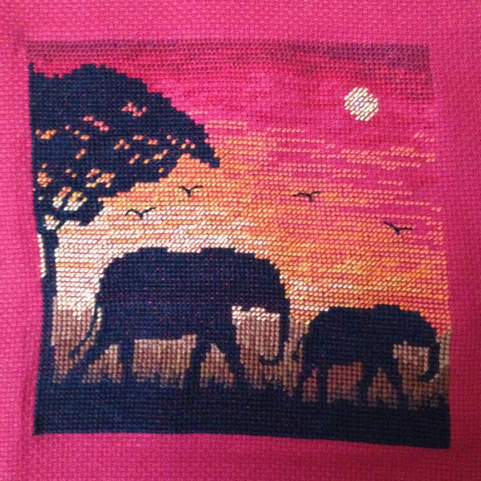 buttons and paint... and a Cross Stitch Cushion Cover