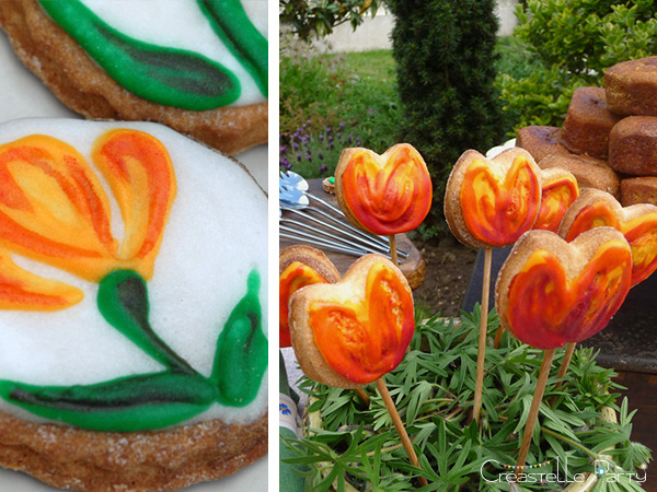 CreastelleParty - Tulip Mother's day - decorated cookies