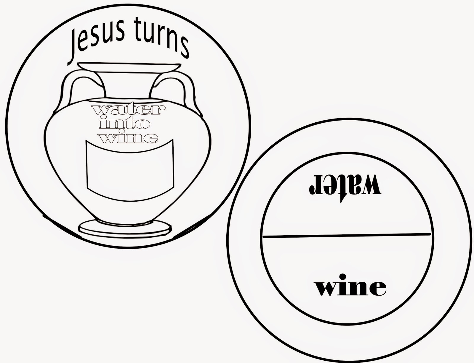 Sunday School Fun: The First Miracle- Jesus turns water into wine!