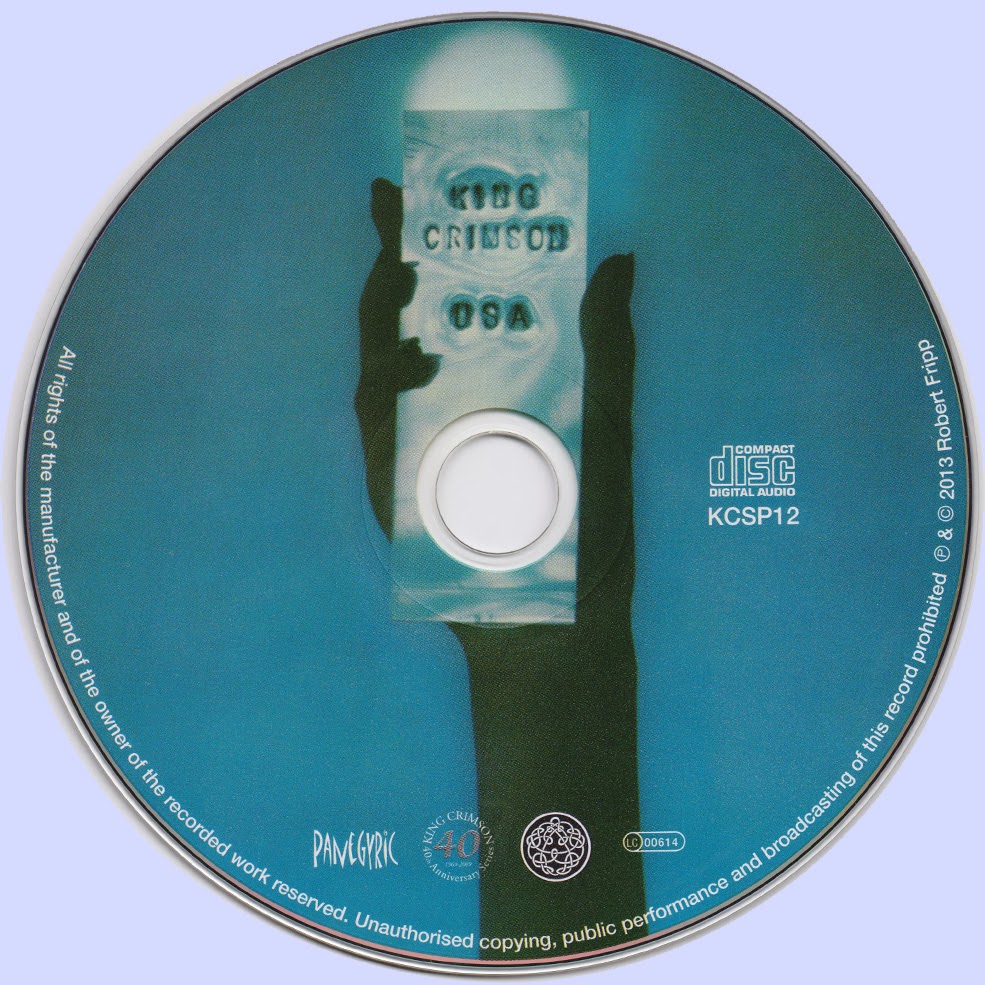 Plain and Fancy King Crimson USA (1975 uk, initial progressive