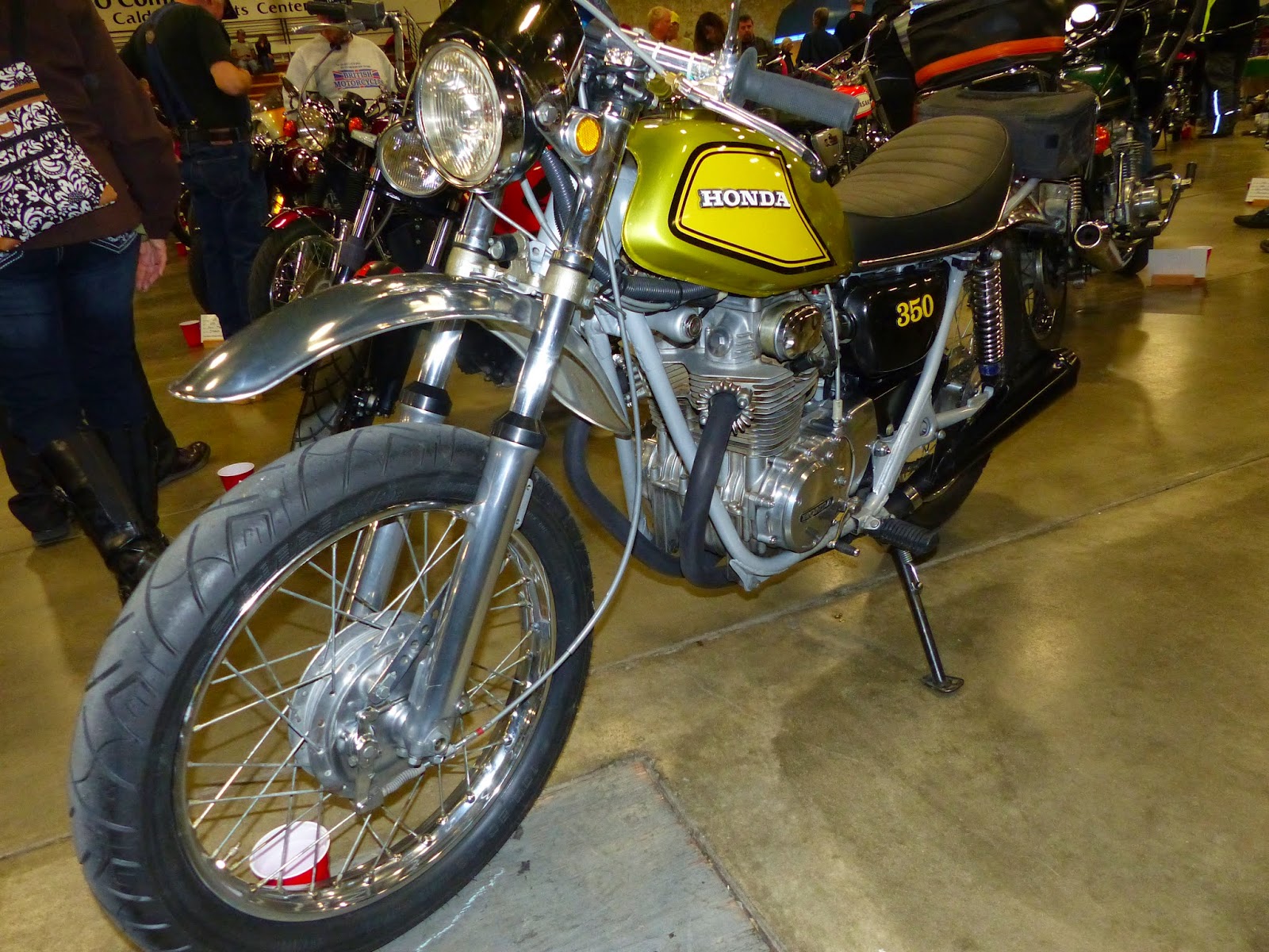 OldMotoDude 1973 Honda SL350 on display at the 2015 Idaho Vintage