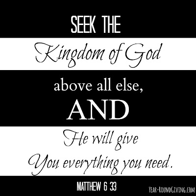Seek the Kingdom of God first
