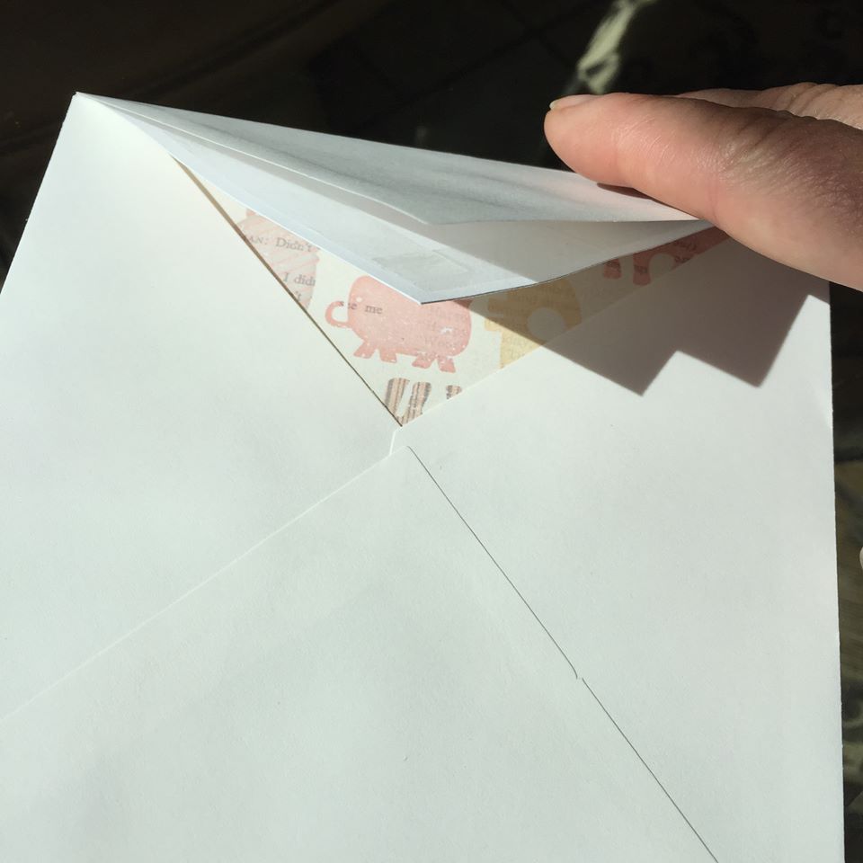 MuchoCrafts DIY BABY SHOWER MATCHING ENVELOPES TUTORIAL
