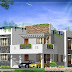 Modern square home design - 2541 Sq. Ft.
