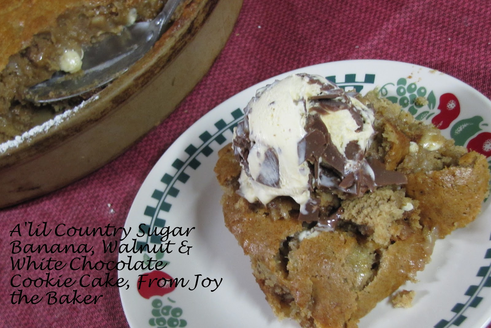 A'lil Country Sugar Something Really Sweet Banana, Walnut & White