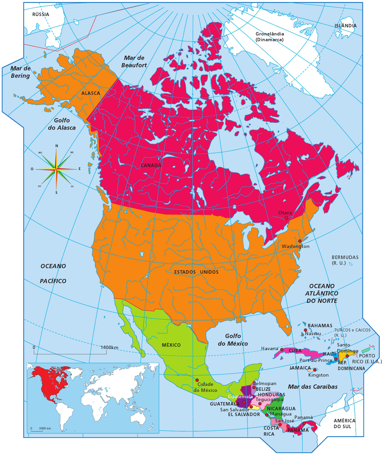 Mapas America Del Norte
