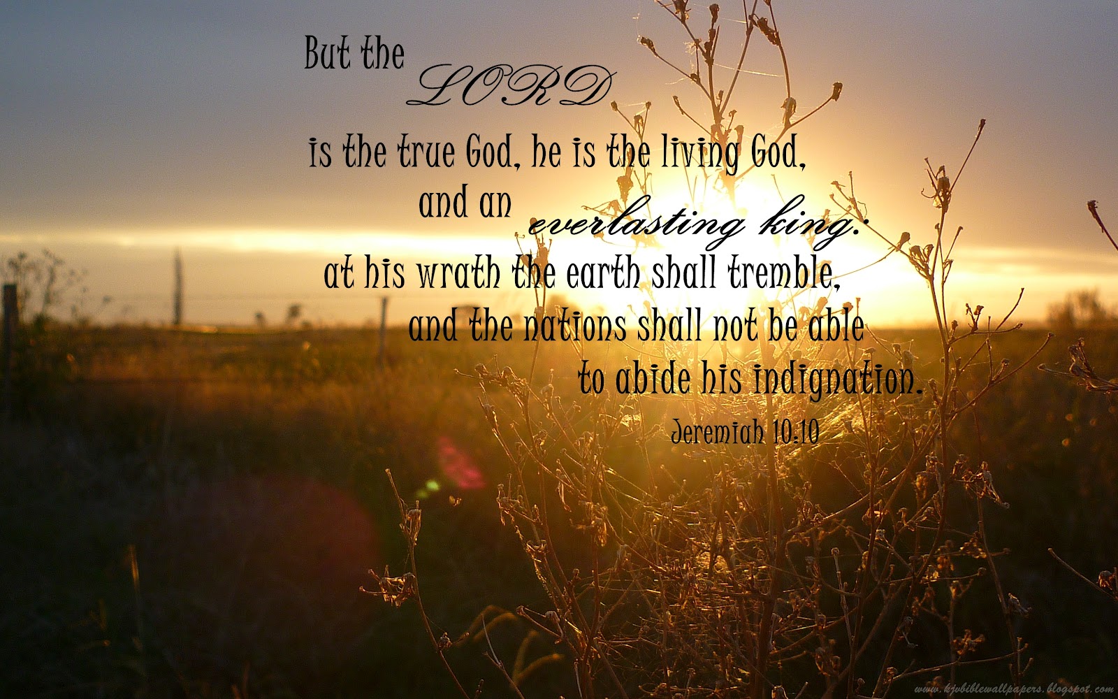 KJV Bible Wallpapers Jeremiah 1010