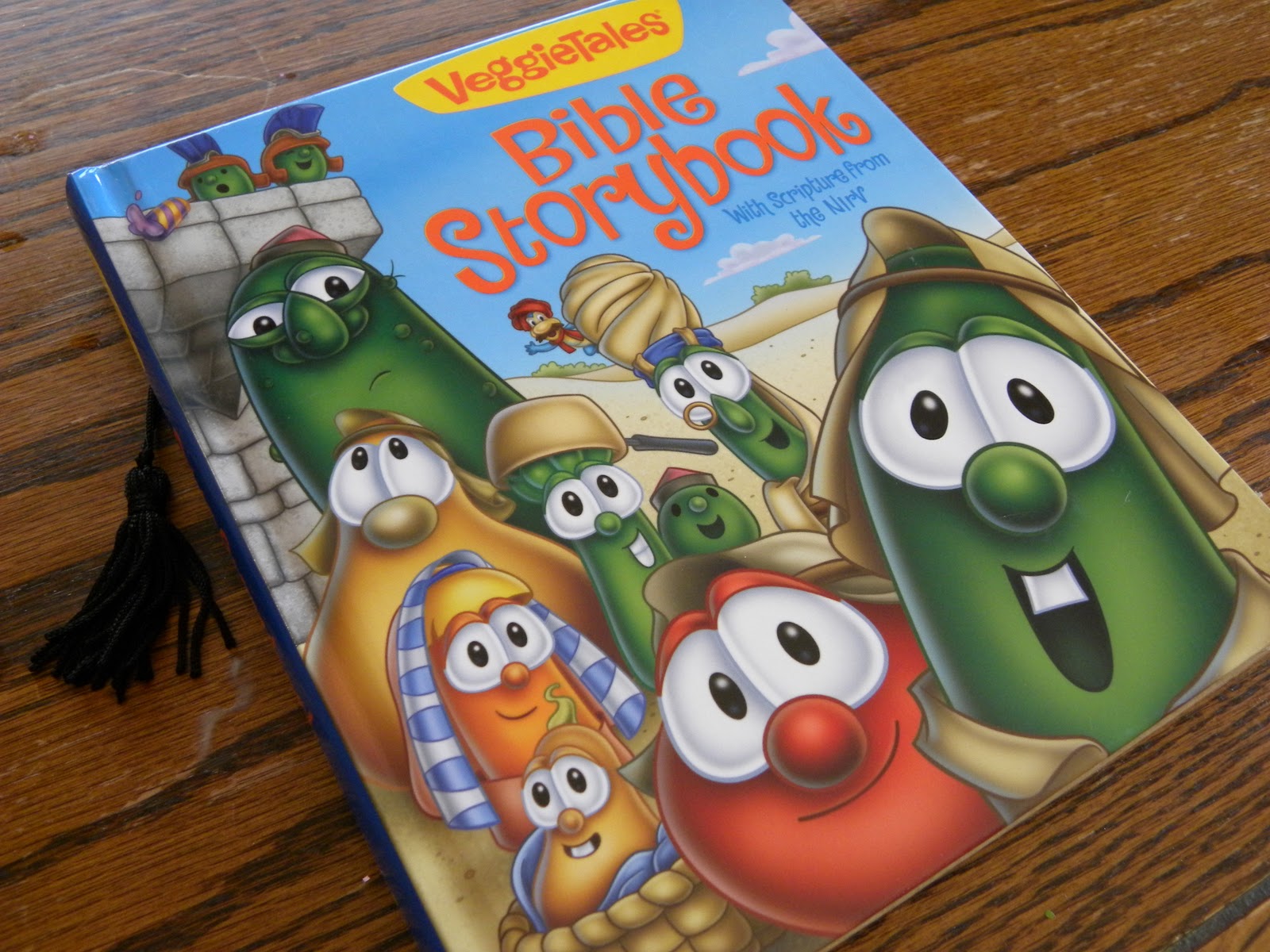 Veggie Tales crafting.