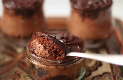 chocolate mousse cake pots