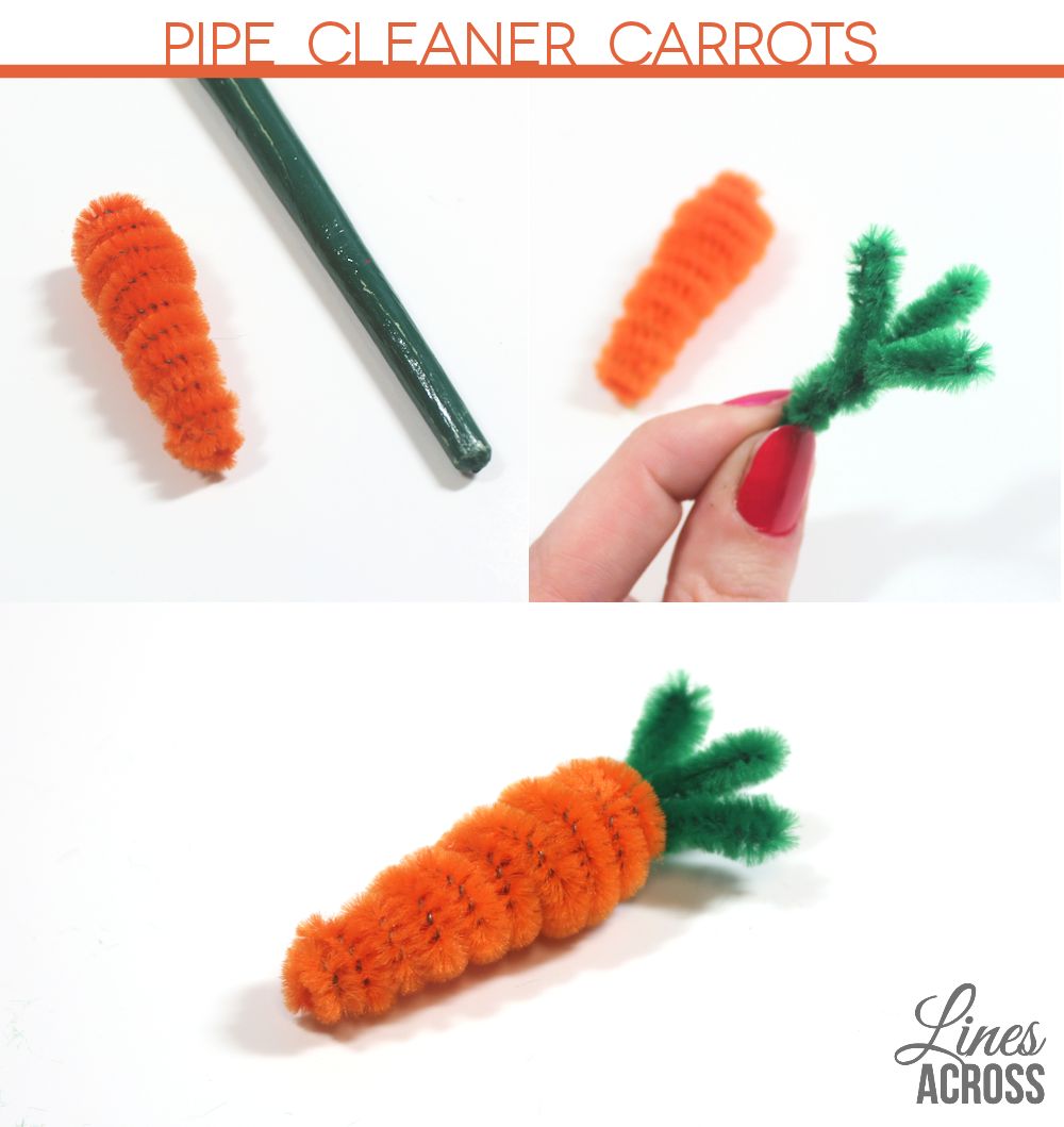 How to Make Pipe Cleaner Bunnies - Lines Across