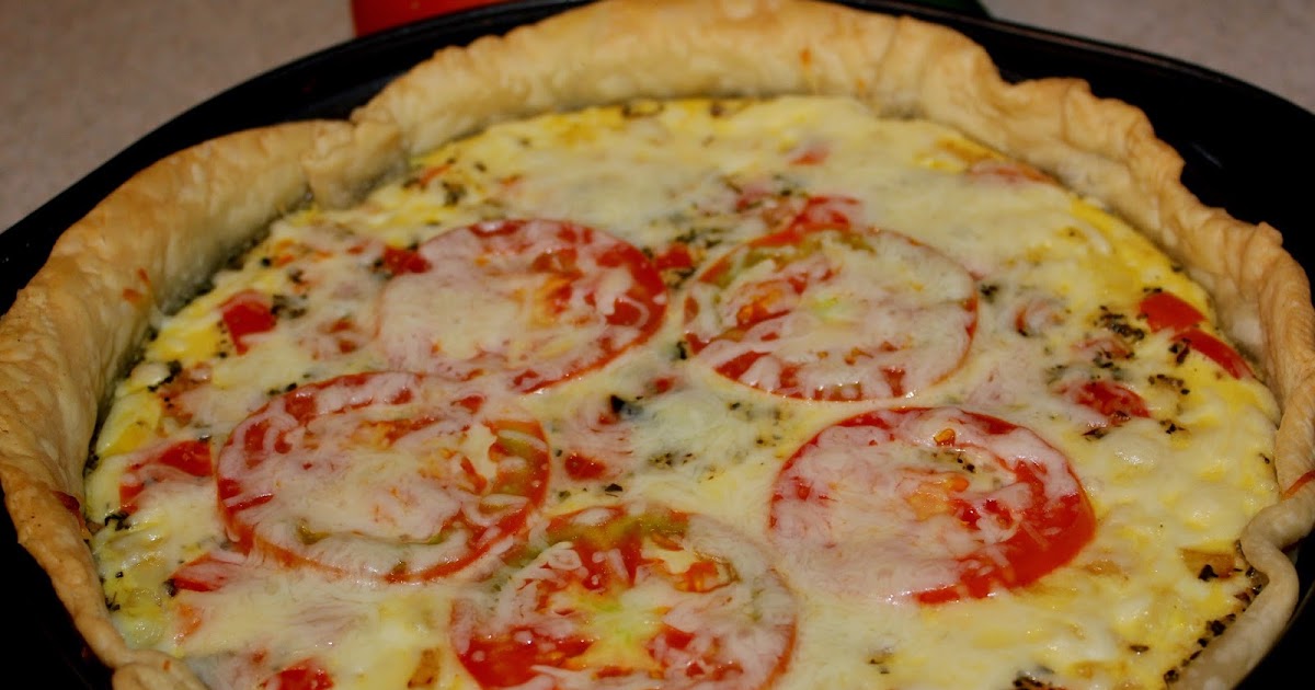 A Busy Working Woman Finds Time to Cook! Tomato and Onion Quiche