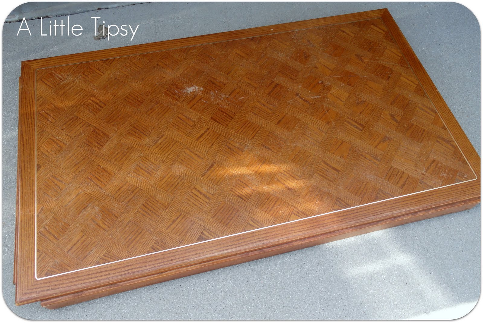 Game Table featuring Krylon Dual Paint A Little Tipsy